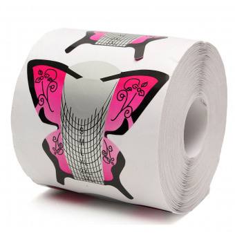 Формы бумажные для наращивания Pink House бабочки розово-фиолетовые 500 шт