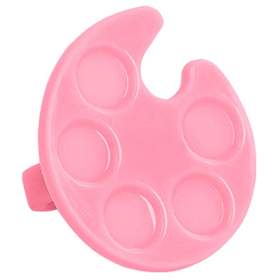 Мини-палитра пластиковая на палец, розовая палитра IRISK, А120-13-01