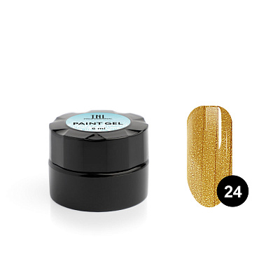 Гель-краска для дизайна ногтей Paint Gel TNL №24 золото, 6 мл