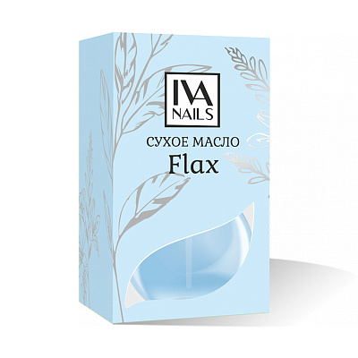 Масло для кутикулы сухое Iva Nails Flax, 12 мл