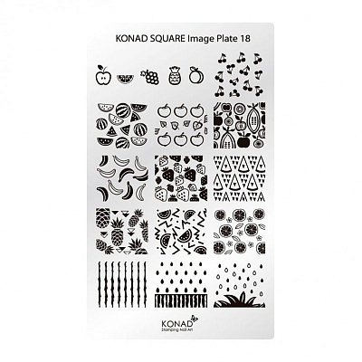 Пластина для стемпинга Konad Square Image Plate 18