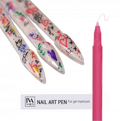 Акриловый маркер для дизайна Iva Nails Pink розовый