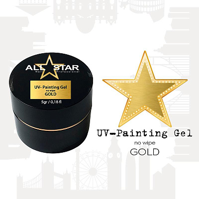Гель-краска UV-Painting Gel All Star золото, 5 г