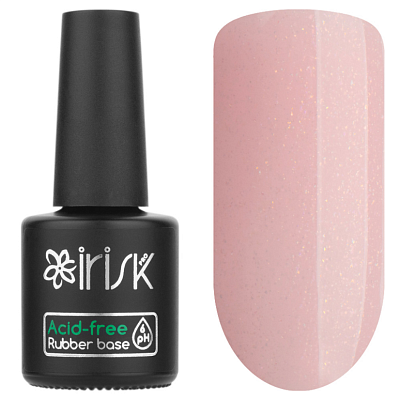 База каучуковая бескислотная Acid-Free Rubber Base Shimmer Pink М506-01-04 IRISK 10 мл