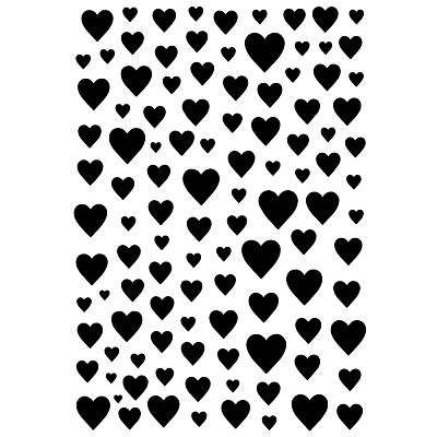 Слайдер-дизайн Crazy Shine Nails mini №1305 Черные сердца