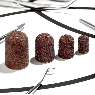 Колпачки песочные IRISK диам. 7 мм (180 грит) коричневые Б802-07-03, 5 шт