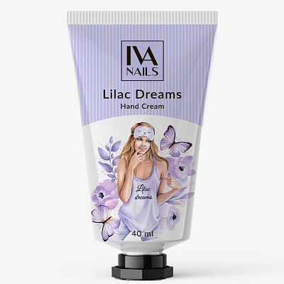 Крем для рук увлажняющий IVA NAILS Lilac Dreams, 40 мл
