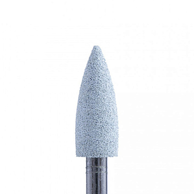 Полир силикон-карбидный Silver Kiss Кристалл 404 конус средний, серый, 5 мм