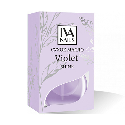Масло для кутикулы сухое с шиммером Iva Nails Violet, 12 мл