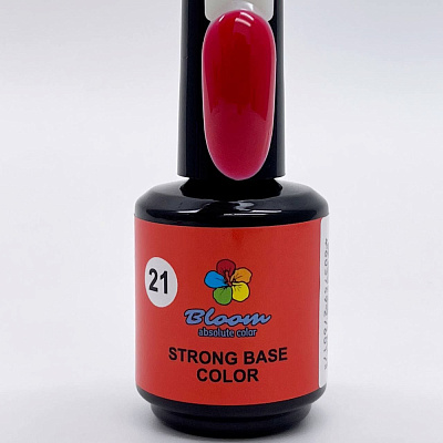 Жесткая цветная база для гель-лака Bloom Strong Color №21 15 мл