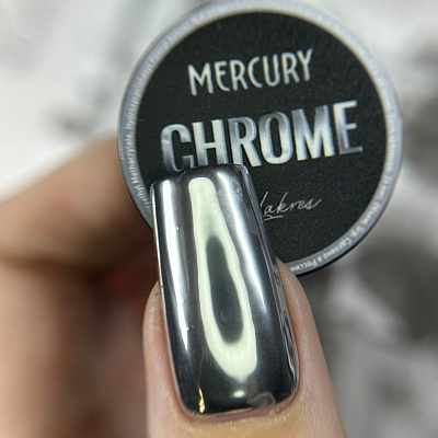 Гель-краска жидкий металл Mercury Chrome Lakres 5 мл