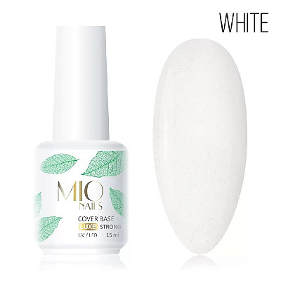 Камуфлирующая база для гель-лака MIO Nails Base Cover Strong Luxe Shimmer White 15 м