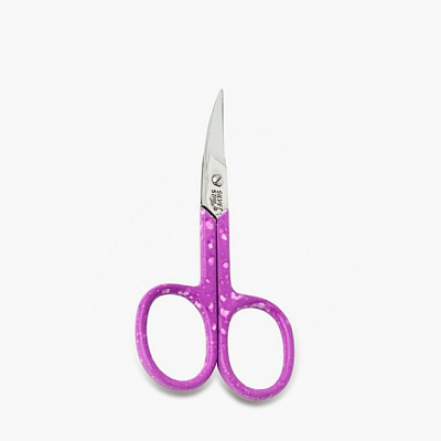 Ножницы маникюрные для ногтей Silver Star пурпурные ручки (HCC 2 PURPLE)