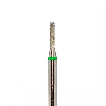 Фреза алмазная Барабан цилиндрическая, зеленая (грубая зернистость) ВладМиВа 110.534.016 диам. 1.6 мм