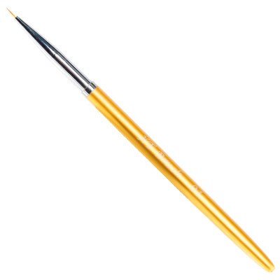 Кисть для прорисовки ультратонкий ворс с золотой ручкой IRISK К373-01, №01