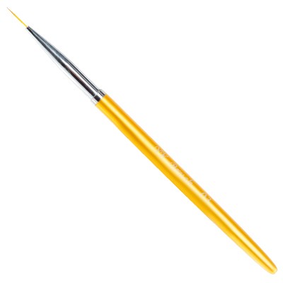 Кисть для прорисовки ультратонкий ворс с золотой ручкой IRISK К373-03, №3