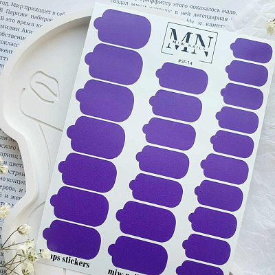 Пленки для дизайна ногтей Miw Nails Wraps stickers SF-14