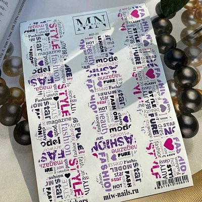 Пленки для дизайна ногтей Miw Nails Wraps stickers SF-20
