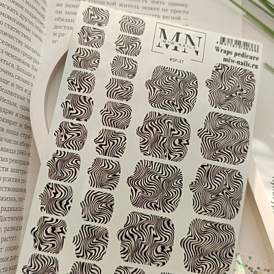 Пленки для педикюра Miw Nails Wraps stickers SF-37