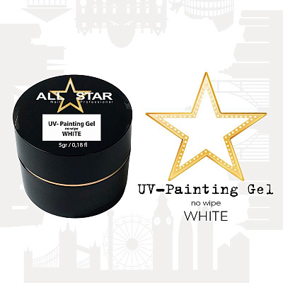 Гель-краска UV-Painting Gel All Star белая, 5 г