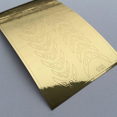 Металлизированные наклейки Metallic stickers №122 (золото)