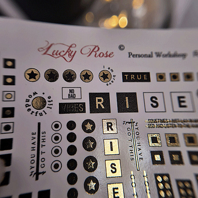Слайдер-дизайн Lucky Rose Foil Colour №027 (gold)