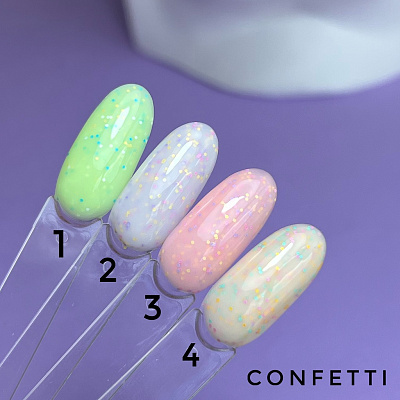 Камуфлирующая база Color Base Confetti ToFi №002 10 мл