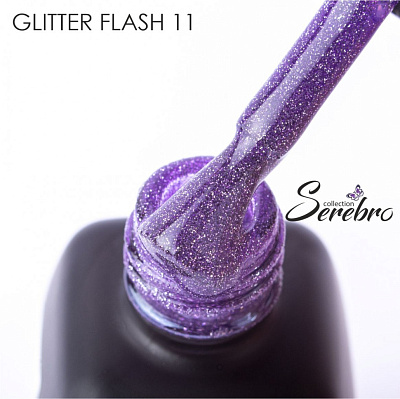 Гель-лак Serebro Glitter Flash №11 11 мл