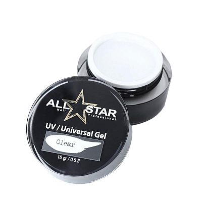 Гель UV-Universal Gel All Star Прозрачный (Clear), 15 г