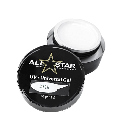 Гель UV-Universal Gel All Star Молочный (Milk), 30 г