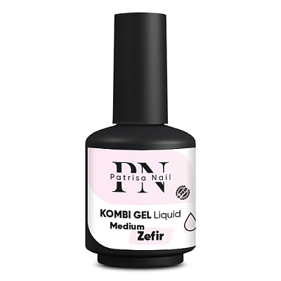 Комби-гель Kombi Gel Liquid Medium Zefir Patrisa Nail B529 молочно-розовый 16 мл