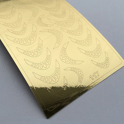 Металлизированные наклейки Metallic stickers №117 (золото)
