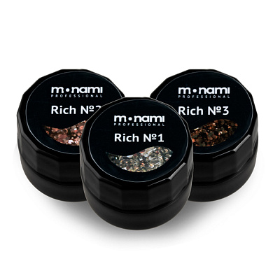Набор гель-лаков Monami Rich 3 шт. 5 г