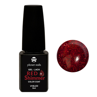 Гель-лак Planet Nails Red Shimmer №832 8 мл арт.12832