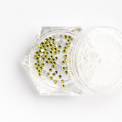 Стразы стеклянные Olive Green SS3 Zoo Nail Art №1122 (1,3 мм) 100 шт