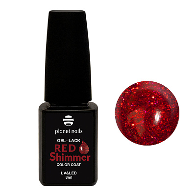 Гель-лак Planet Nails Red Shimmer №830 8 мл арт.12830