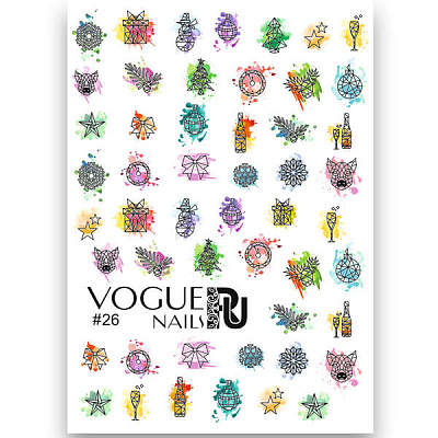 Слайдер-дизайн Vogue Nails №026, арт. СЛ26