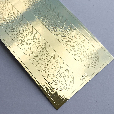 Металлизированные наклейки Metallic stickers №136 MIX (золото)