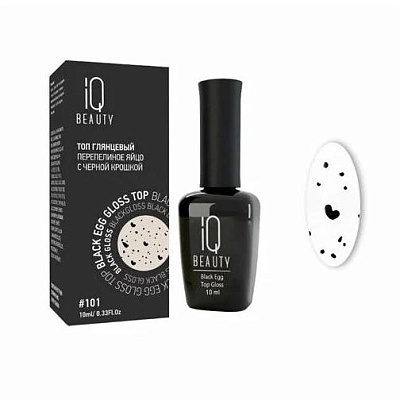 Финишное покрытие для гель-лака глянцевое №101 IQ Beauty Black Egg Gloss Top 10 мл