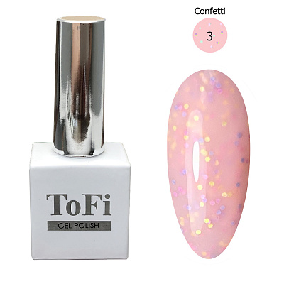 Камуфлирующая база Color Base Confetti ToFi №003 10 мл