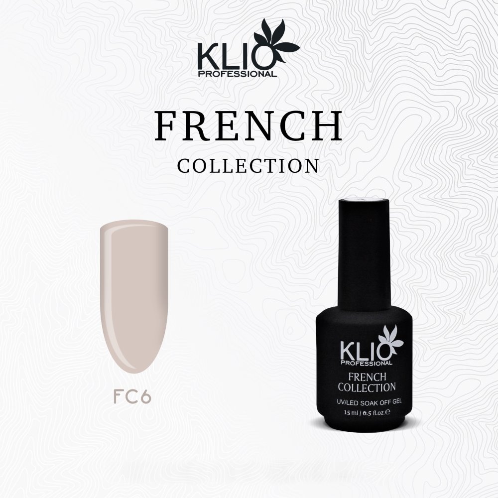 Гель-лак Klio professional French Collection №06, 15 мл