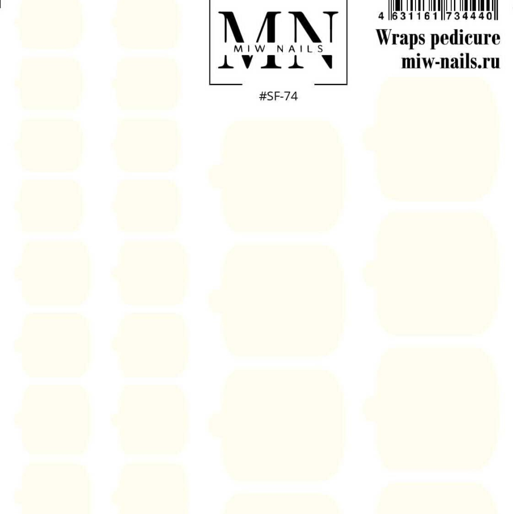 Пленки для педикюра Miw Nails Wraps stickers SF-74