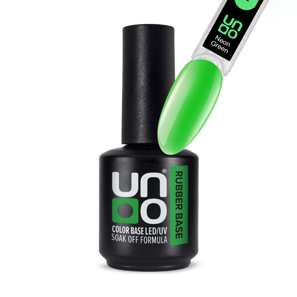 Камуфлирующее базовое покрытие Color Rubber Base Neon Green UNO 12 г
