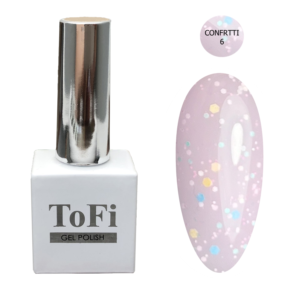 Камуфлирующая база Color Base Confetti ToFi №006 10 мл