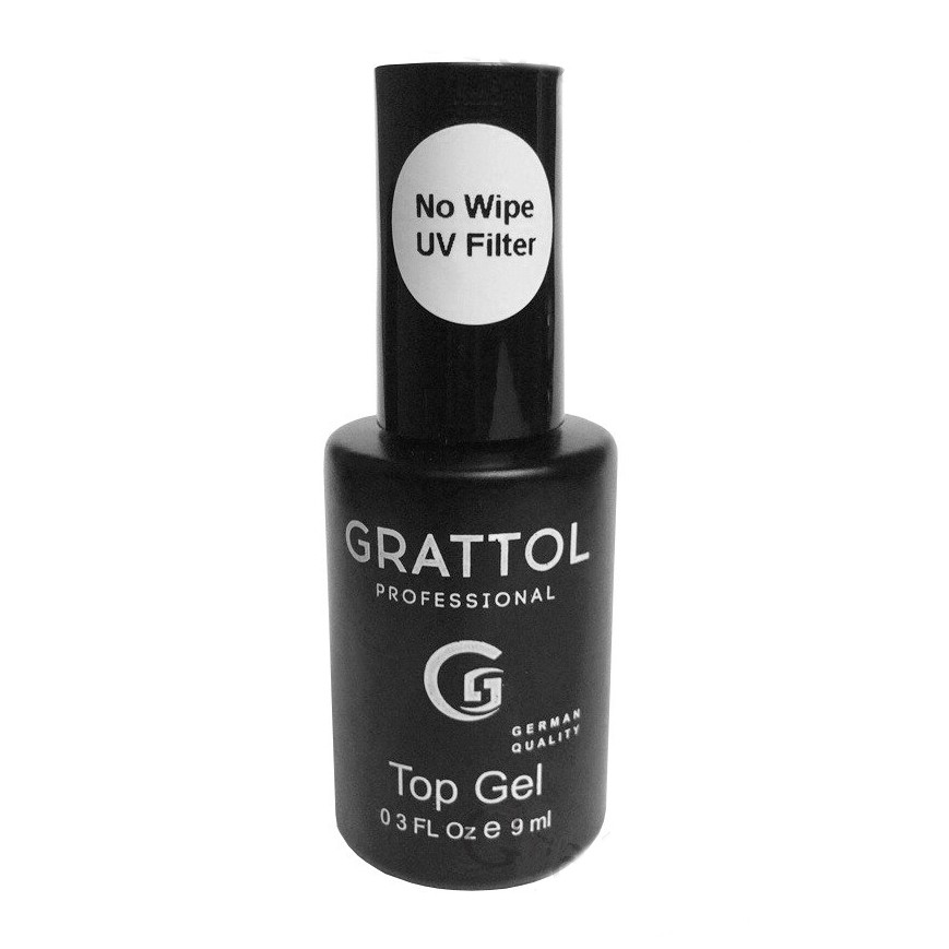 Топ без липкого слоя Grattol No Wipe Top Gel UV Filter (GTNWT2), 9 мл