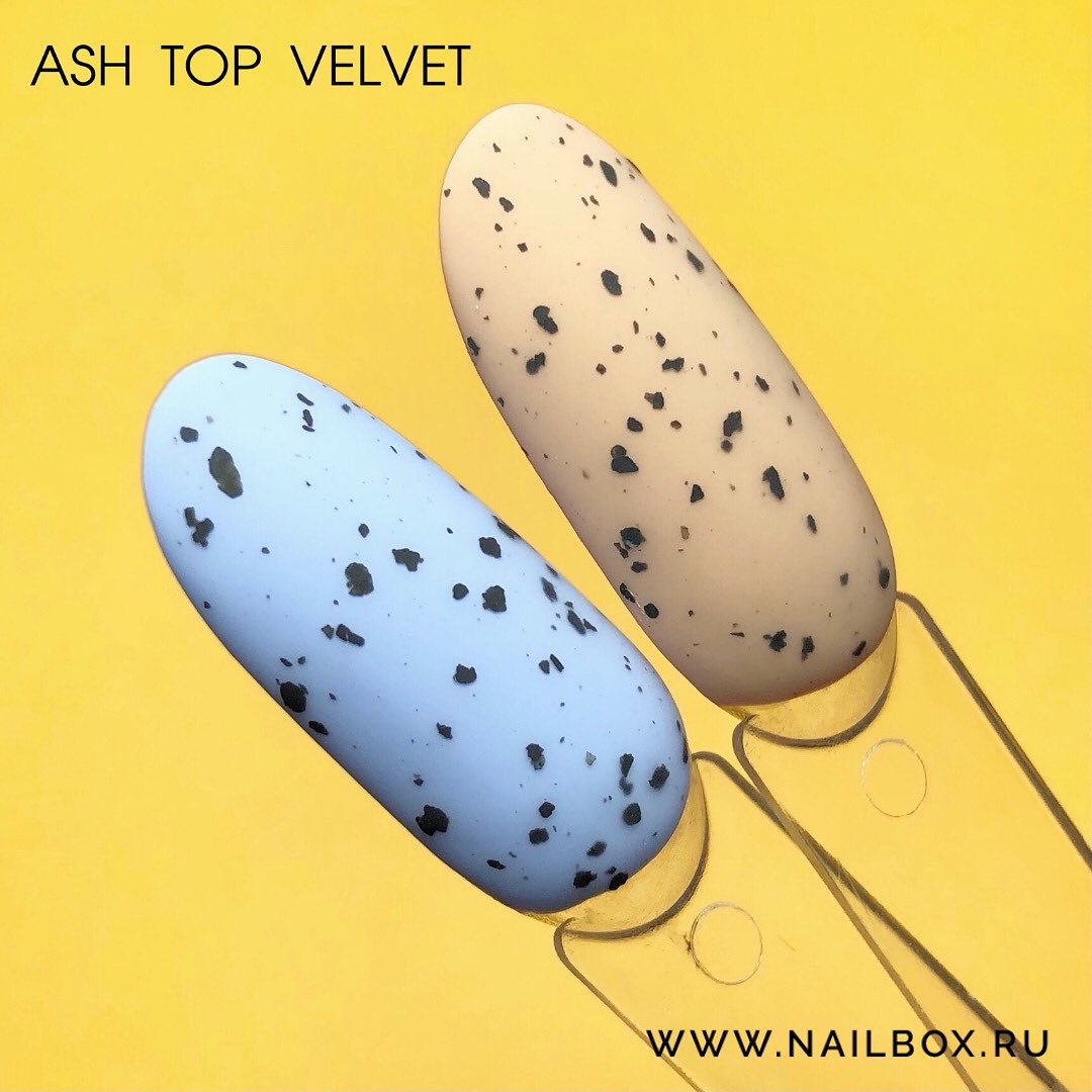 Топ вельветовый декоративный без липкого слоя Velvet Ash Top IRISK М529-17-01 (Black) 10 мл
