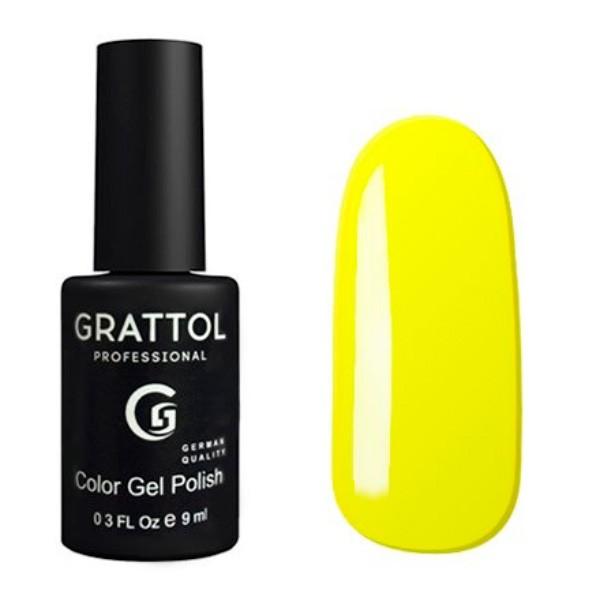 Гель-лак Grattol GTC034 Yellow, 9 мл