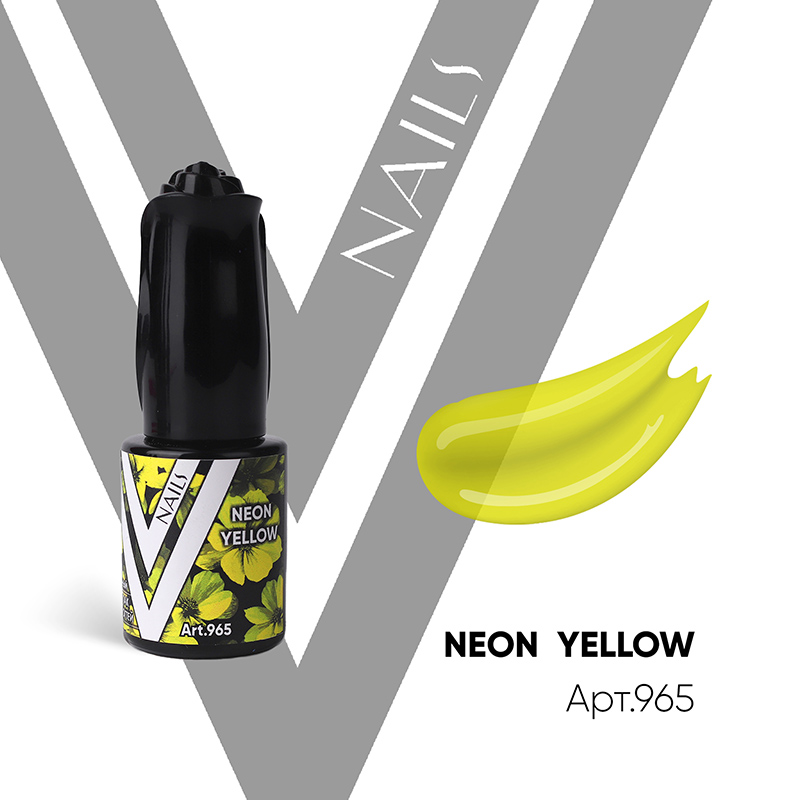 Гель-лак Vogue Nails №965 (Neon Yellow) витраж 10 мл