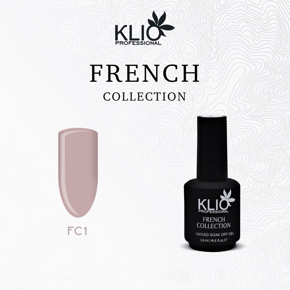 Гель-лак Klio professional French Collection №01, 15 мл