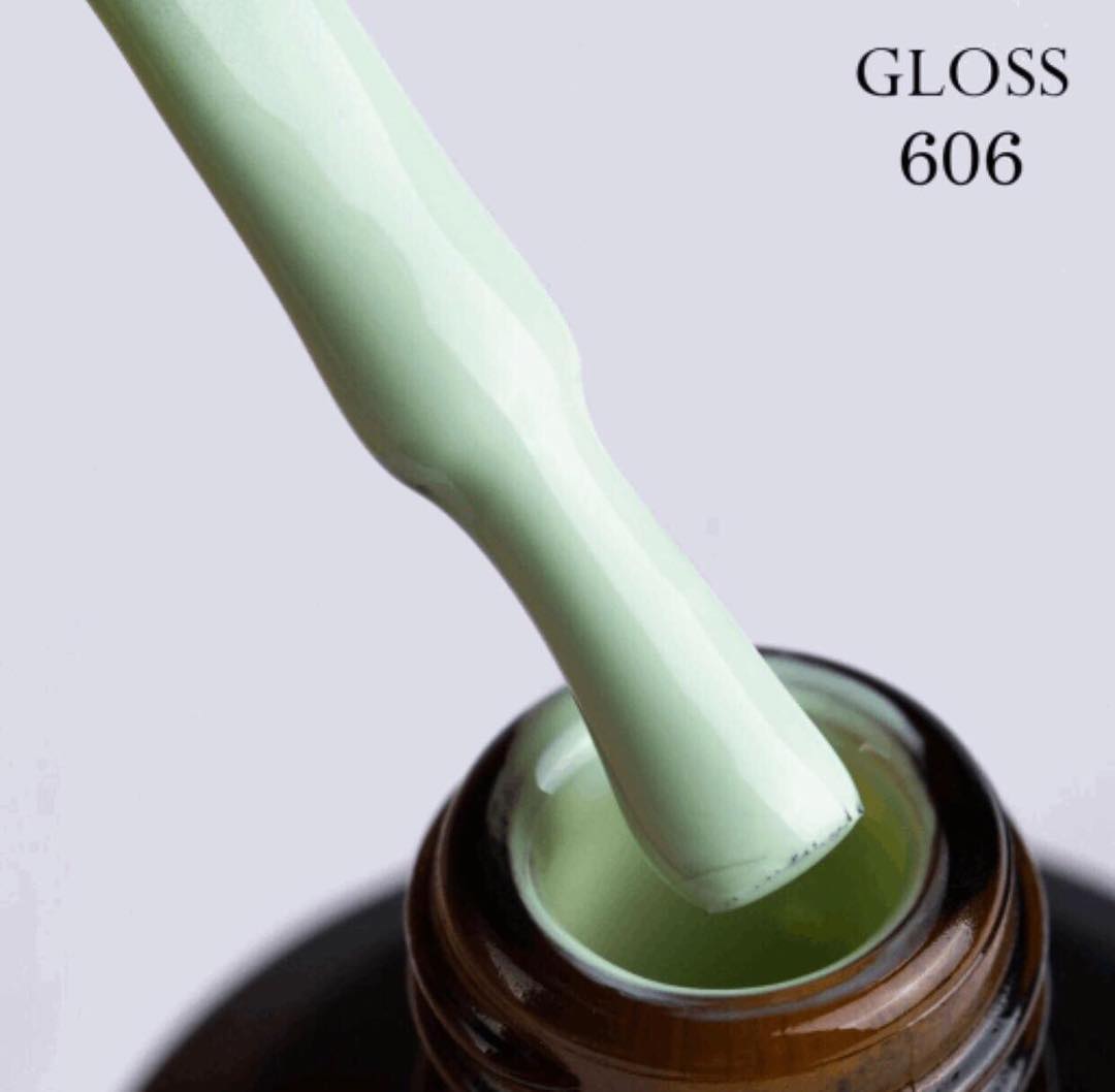 Гель-лак Gloss 606, 15 мл ❗️ВНИМАНИЕ❗️СРОК ГОДНОСТИ 06.2023
